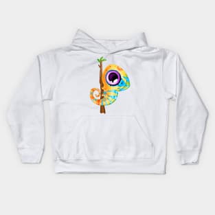 Lizard big eyes Kids Hoodie